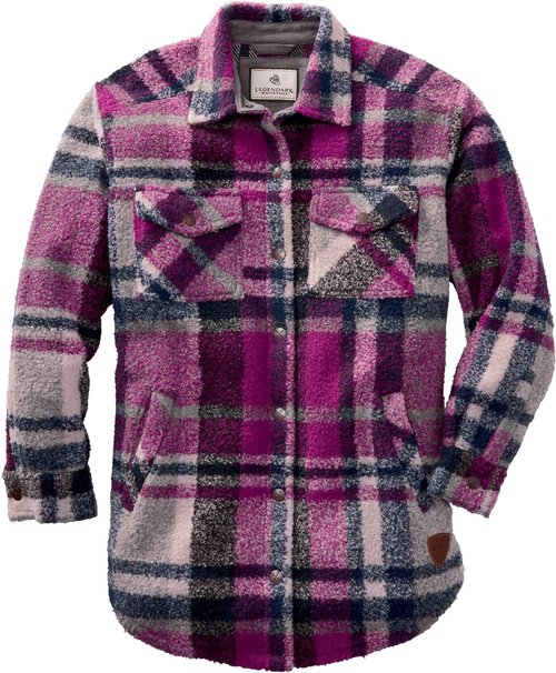 Legendary Whitetails Women's Standard Treasure Shirt Jacket, Plum, Medium