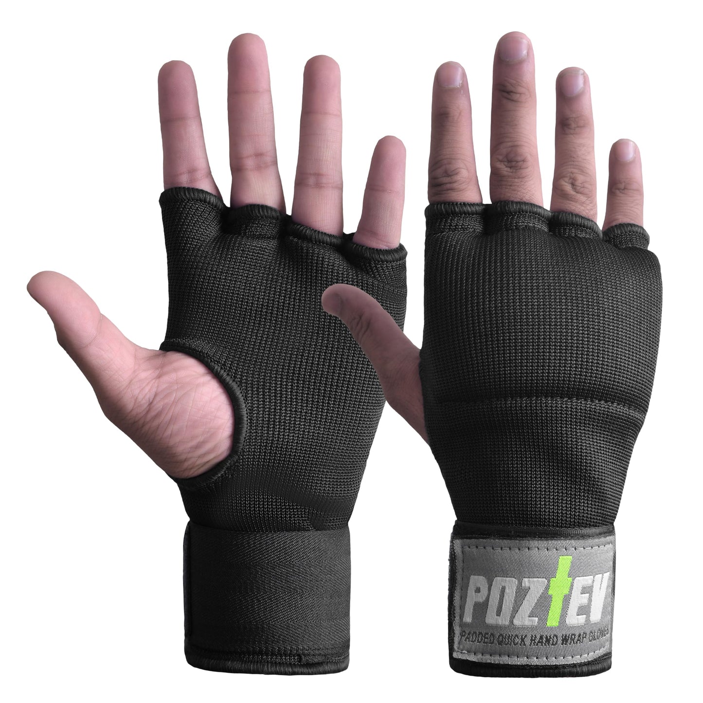 POZTEV Boxing Hand Wraps for Men & Women - Boxing Quick Wraps Inner Gloves Kickboxing Handwraps for Boxing Gloves Gear Knuckle Support Elastic Wrist Straps for Training MMA Shadowboxing Muay Thai
