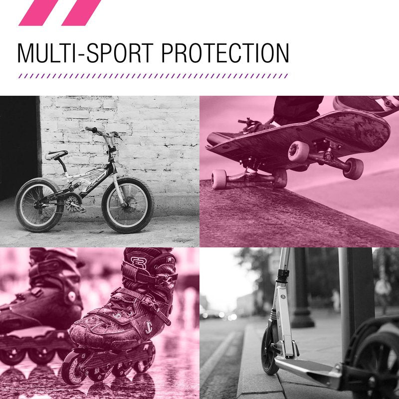 80SIX Triple Certified Multisport Helmet - Ideal for Bike, Scooter, Skateboard, Roller Skate and Inline Skate