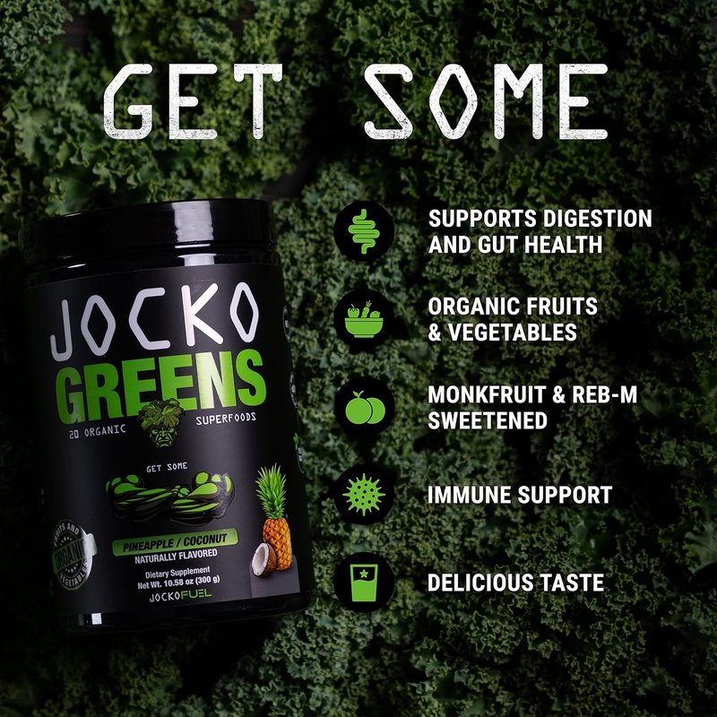 Jocko Fuel Greens & Creatine Bundle - Superfood Greens Powder & Creatine Supplement | Boost Energy & Recovery