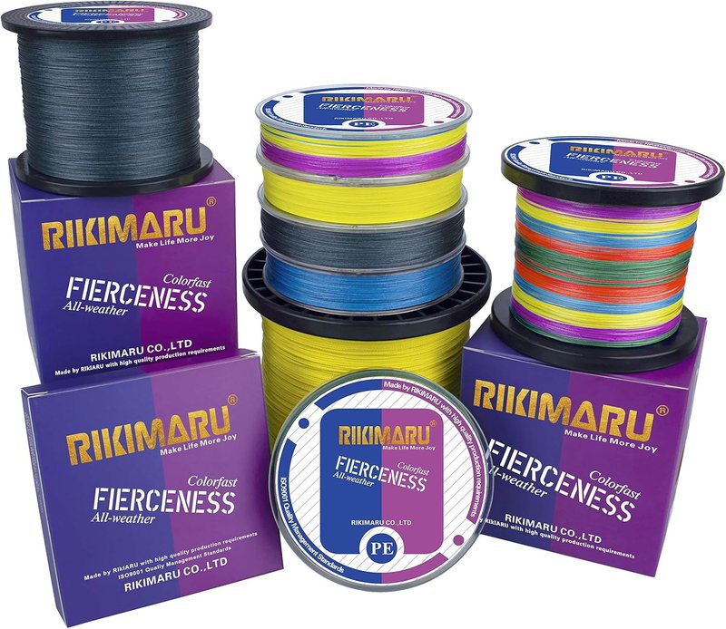 Braided Fishing Line - Abrasion Resistant Superline, Zero Stretch & Low Memory | Extra Thin Diameter, 327-1094 Yds, 4-180LB