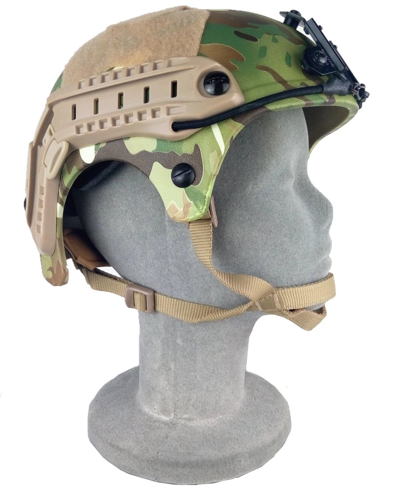FMA TB269 4 Points Tactical Helmet Accessories Retention System Chin Strap with Bolts and Screws for Mich ACH Fast IBH Helmet tan