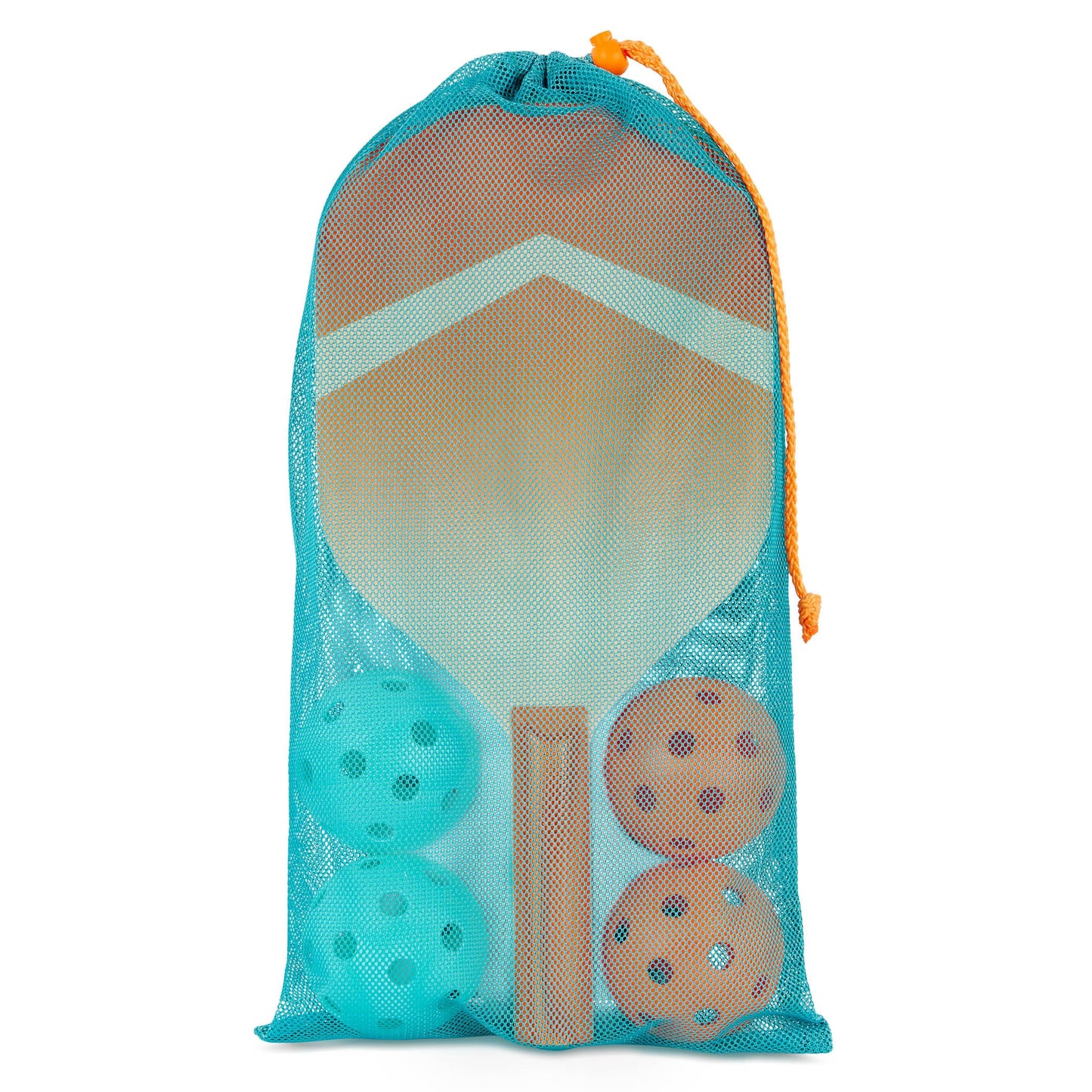 B. toys – Kids Pickleball Game – Wooden Paddle Set – 2 Paddles & 4 Balls – Drawstring Storage Bag – 3+ Years– Pickleball Set