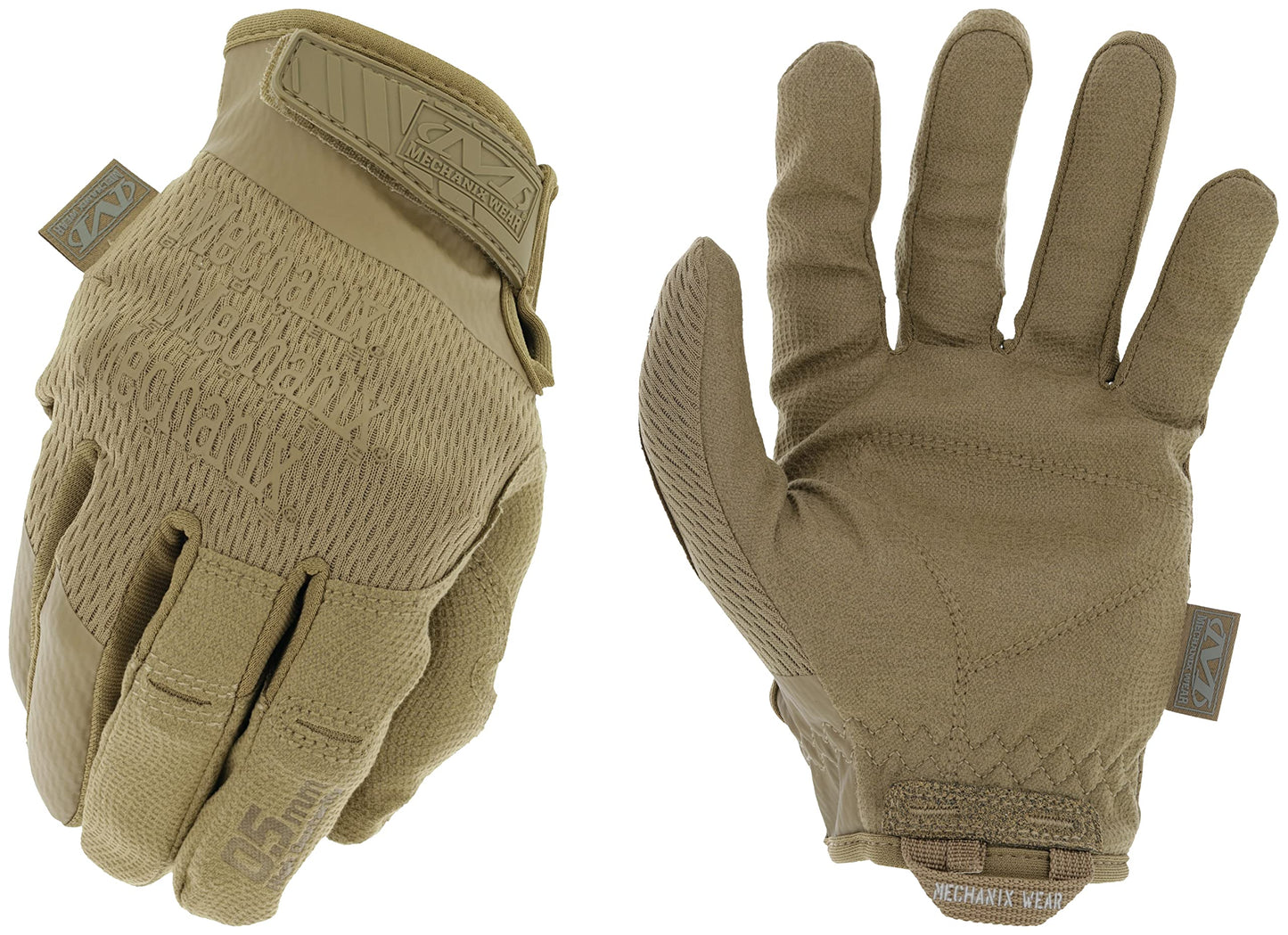 Mechanix Wear: Tactical Specialty 0.5mm High-Dexterity Work Gloves with Secure Fit and Precision Feel, Tactical Gloves for Airsoft, Paintball, Utility Use, Gloves for Men (Brown, XX-Large)
