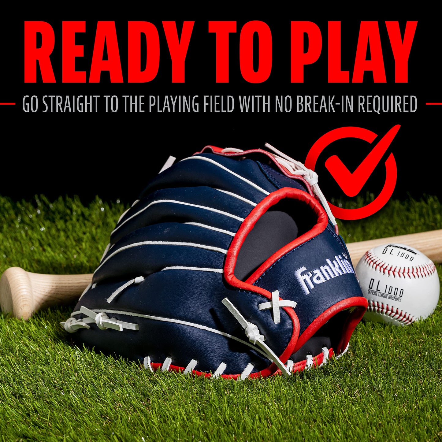 Franklin Sports Field Master USA Series 12.0" Baseball Glove-Right Handed Thrower