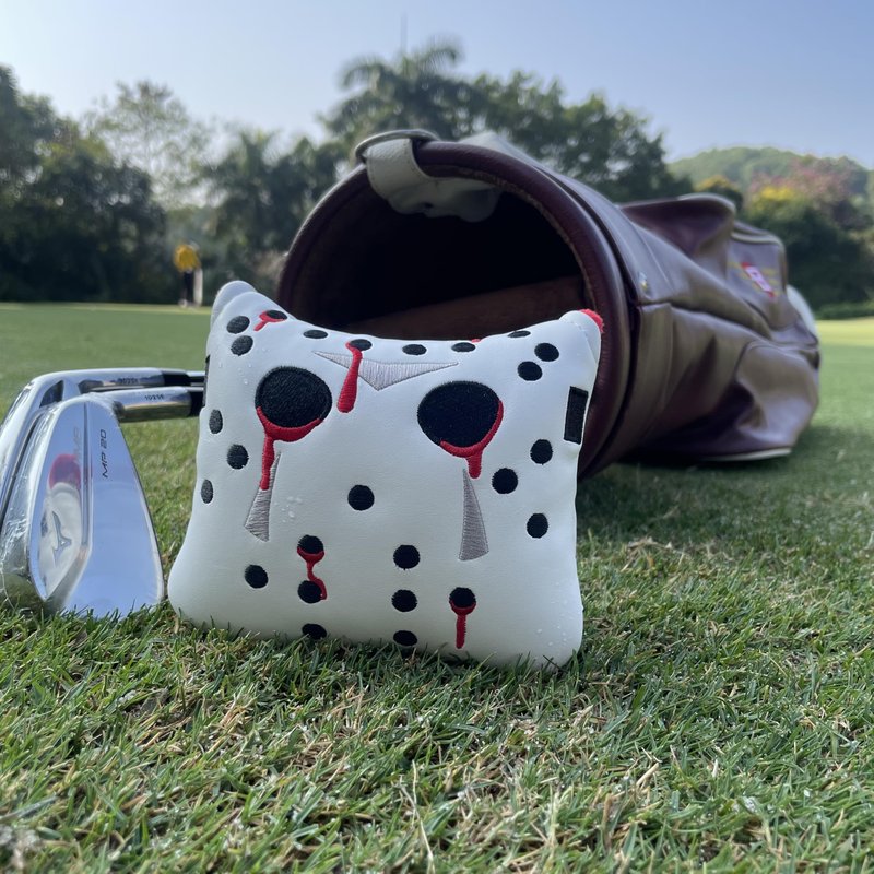 Studio Crafted Hack Show Hockey Goalie Mask Golf Square Mallet Putter Cover Magnetic Closure