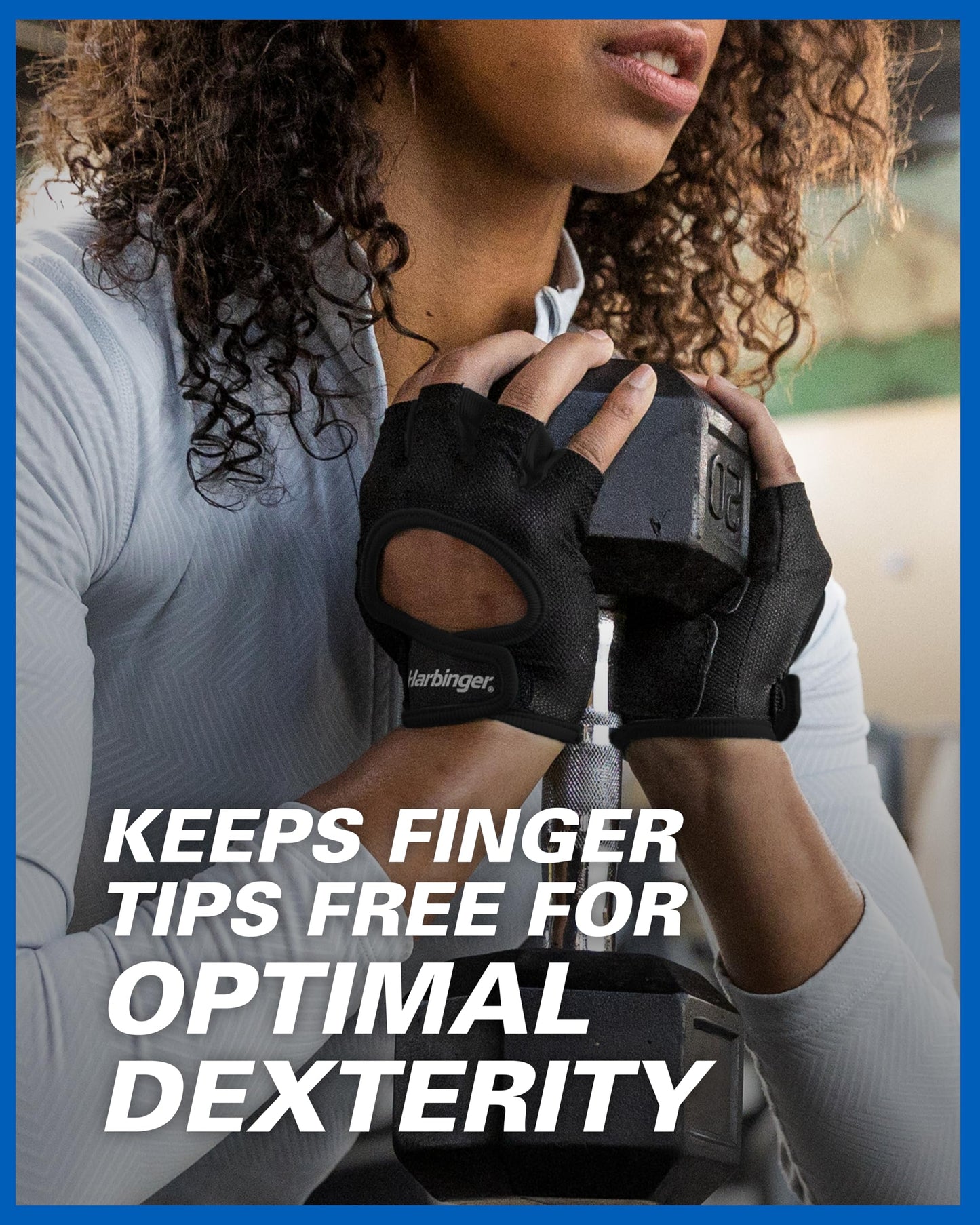 Harbinger Power Gloves, Women’s (Black) - Double-Stitched, Genuine Leather Padded Palm & Reinforced Seams - Easy On/Off Wrist & Finger Pull Tabs - Adjustable Closure - Half-Finger, Breathable Design
