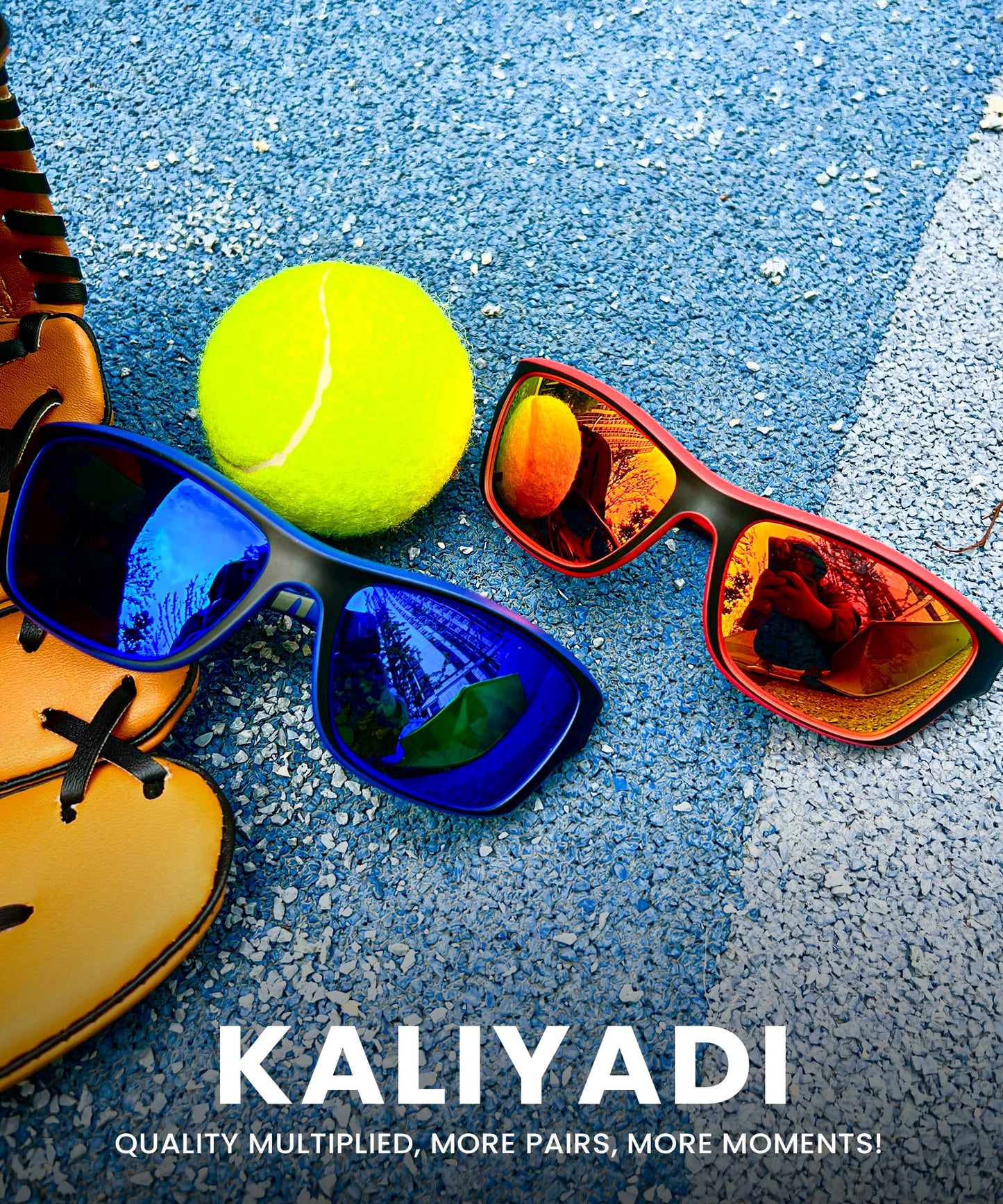 KALIYADI Mens-Sunglasses Polarized Sunglasses Men: Sports Men's Sun glasses with UV400 Protection for Driving Cycling Fishing