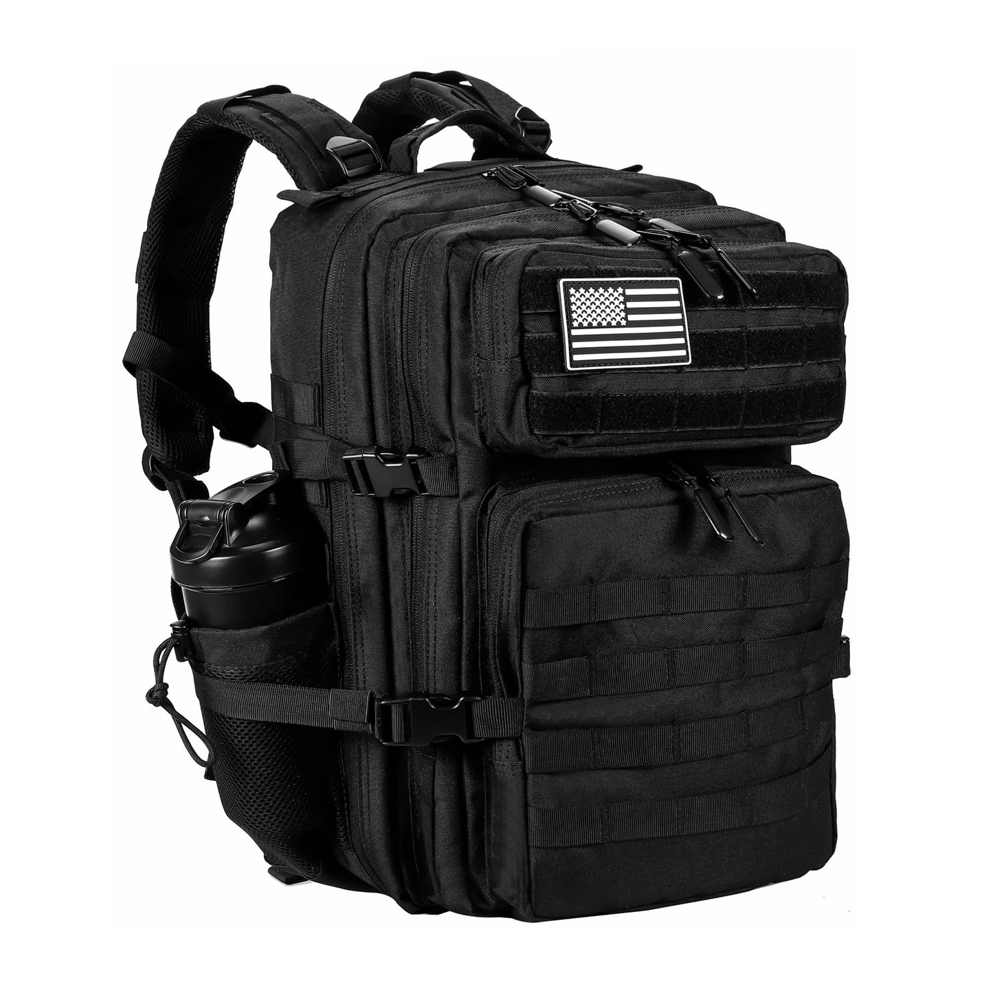 LHI Military Tactical Backpack for Men and Women 45L Army 3 Days Assault Pack Bag Large Rucksack with Molle System
