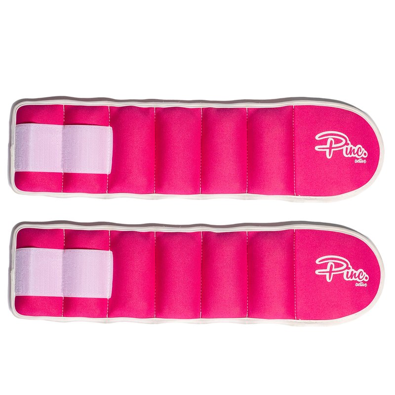 HEALTHYMODELLIFE Ankle Weights Set (2 x 0.5lb Cuffs) - 1lbs in Total - for Women, Men and Kids – Used for Workouts at Home, Pilates, Yoga, Boxing, Dancing and Resistance Training, Pink