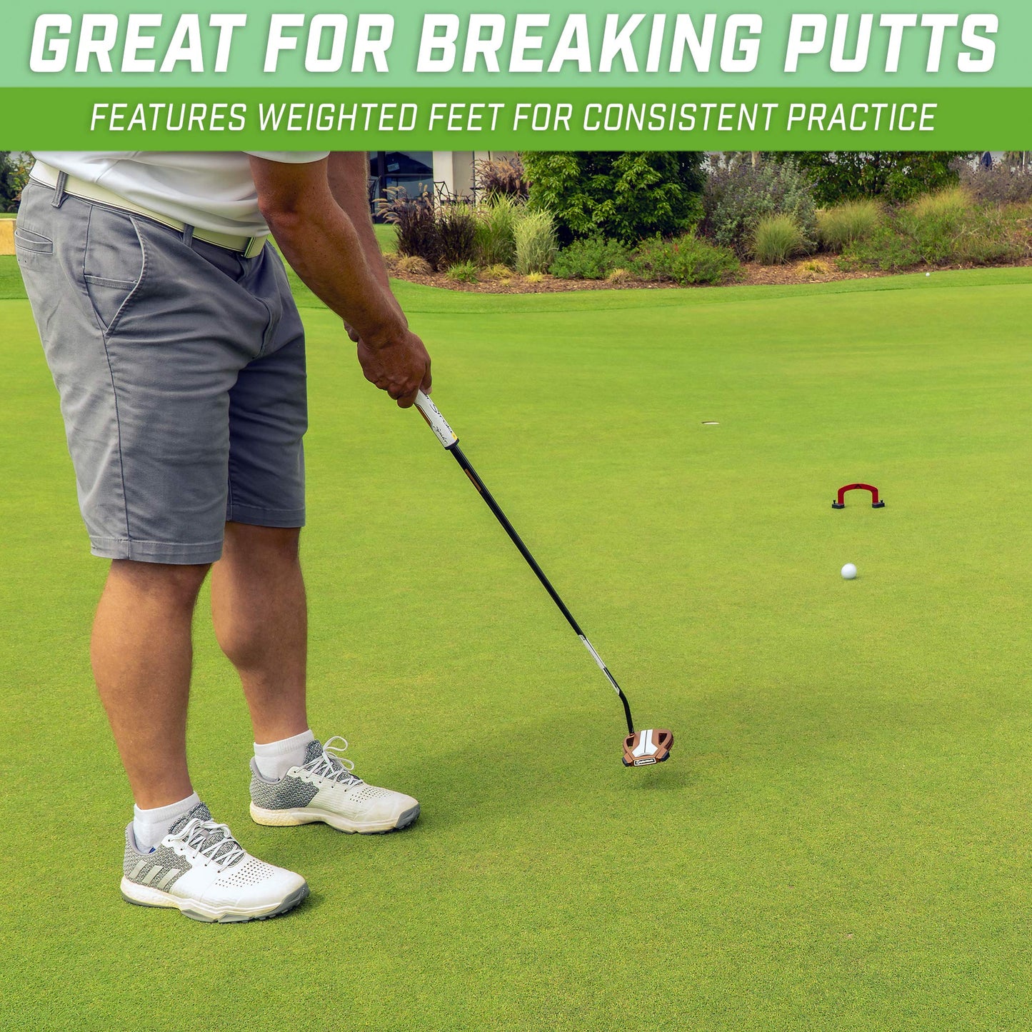 GoSports Align Putting Gates Practice Set: Includes 3 Premium Metal Gates (2 in / 3 in / 4 in) - Use on The Green or at Home!