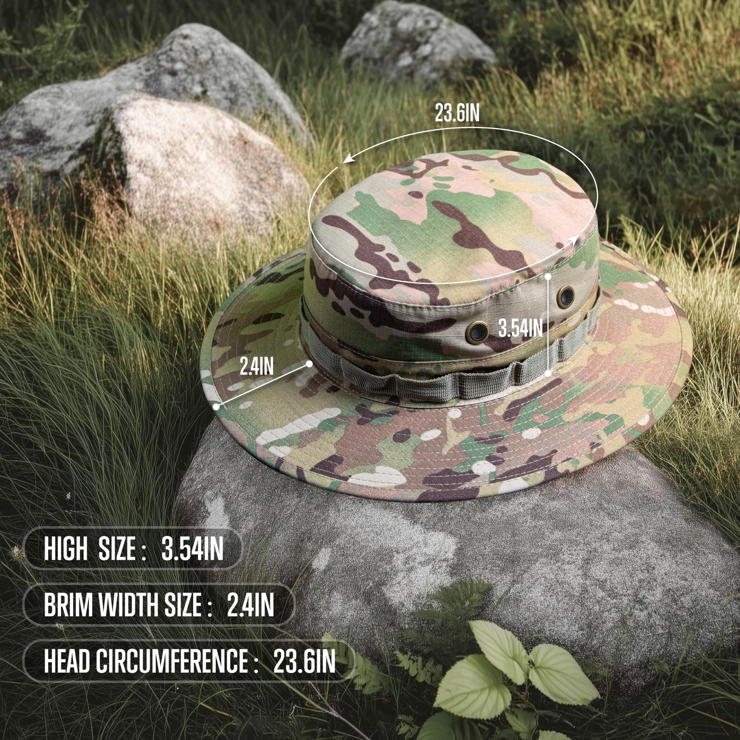 GLORYFIRE Military Tactical Boonie Hats for Men Women Hunting Fishing Outdoor Camo