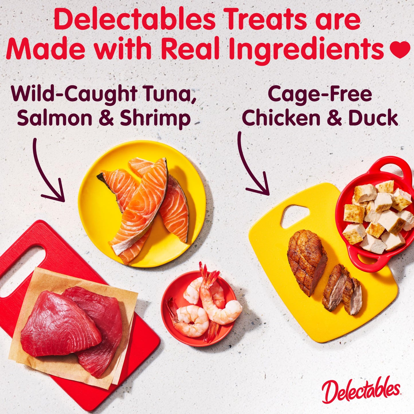 Delectables Squeeze Up Variety Pack, Creamy Squeezable Puree, Lickable Wet Cat Treats, Grain Free, No Fillers, by-Products, Preservatives, 0.5 Ounces Tube, 54 Tubes Total