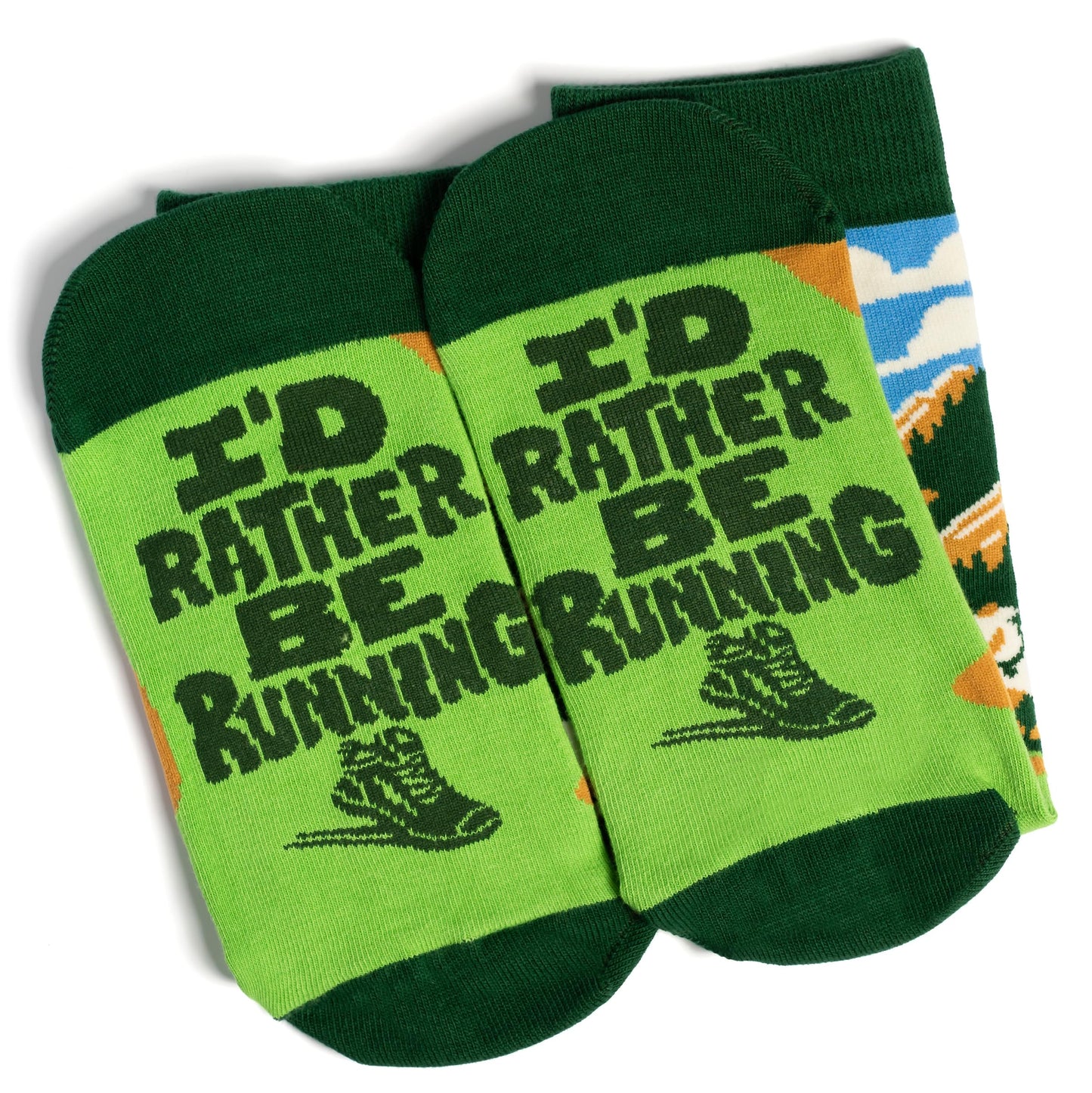 I'd Rather Be - Funny Socks For Men & Women - Gifts For Golfing, Hunting, Camping, Hiking, Skiing, Reading, Sports and more (US, Alpha, One Size, Regular, Regular, Running)