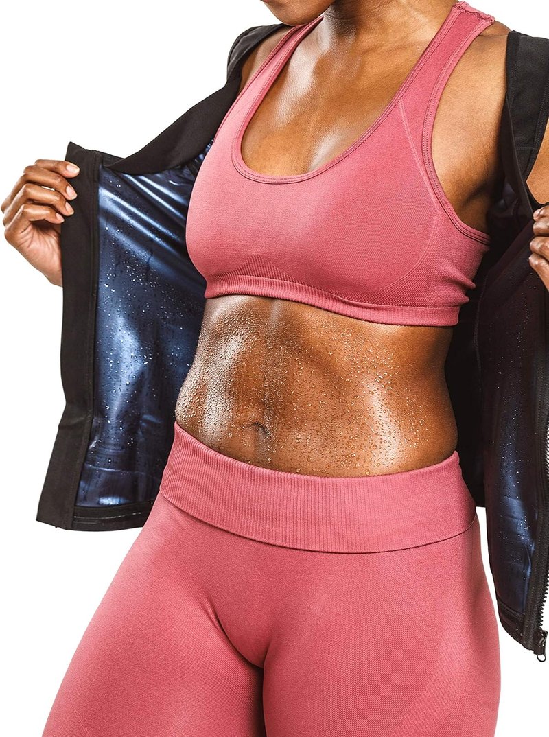 Women's Sauna Shirt - Zip Tank Top for Gym & Exercise | Sweat Shaper Design