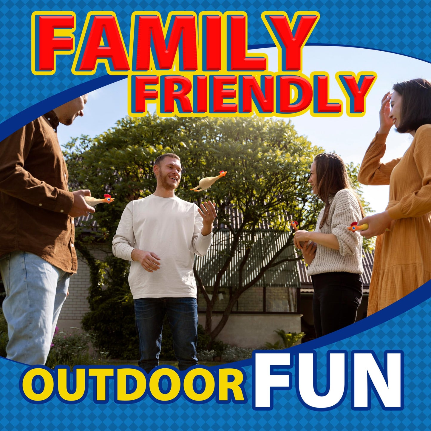 University Games, Flickin Chicken Indoor Outdoor Target Toss Game, The Go Anywhere Game for 2 or More Players Ages 6 and Up