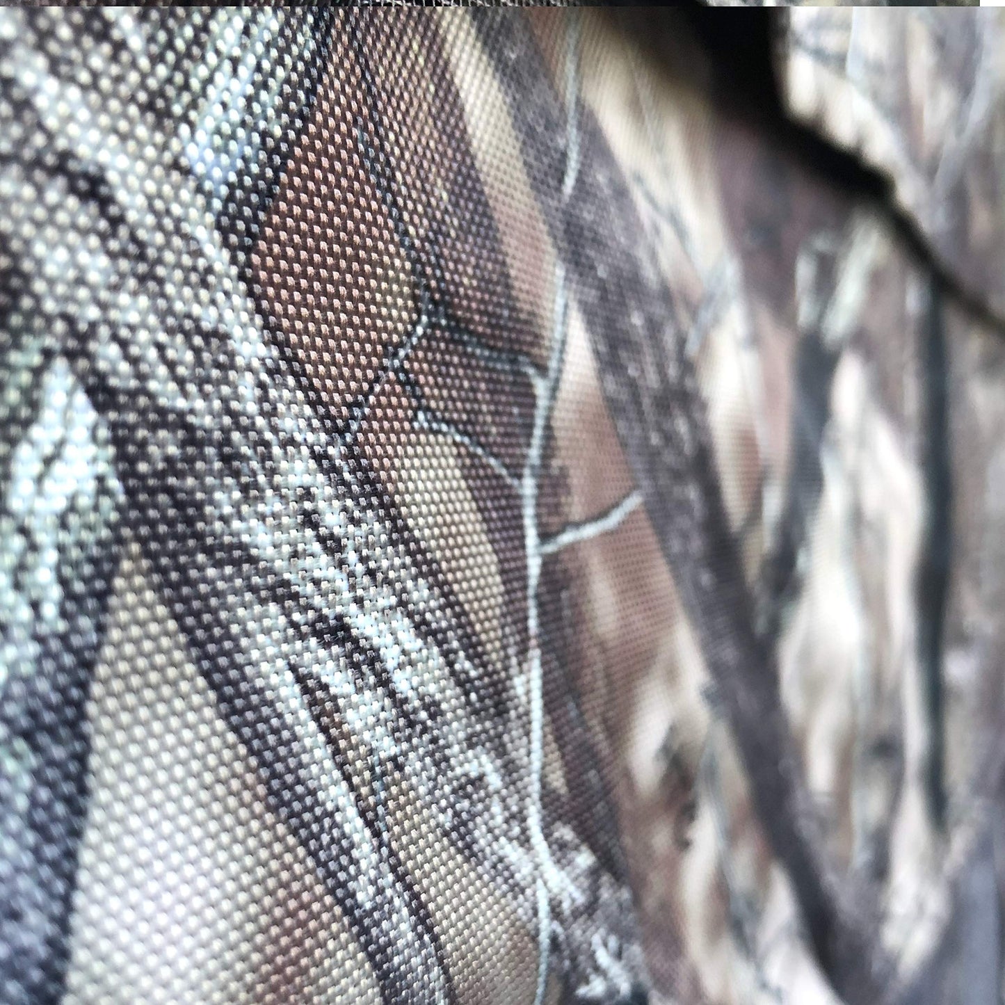 BACKYARD EXPRESSIONS PATIO · HOME · GARDEN Deluxe Steel Frame True Timber® Camo 3 or 4 Person Hunting Ground Blind - (8) Shoot Through Mesh Windows and Anchoring System Included