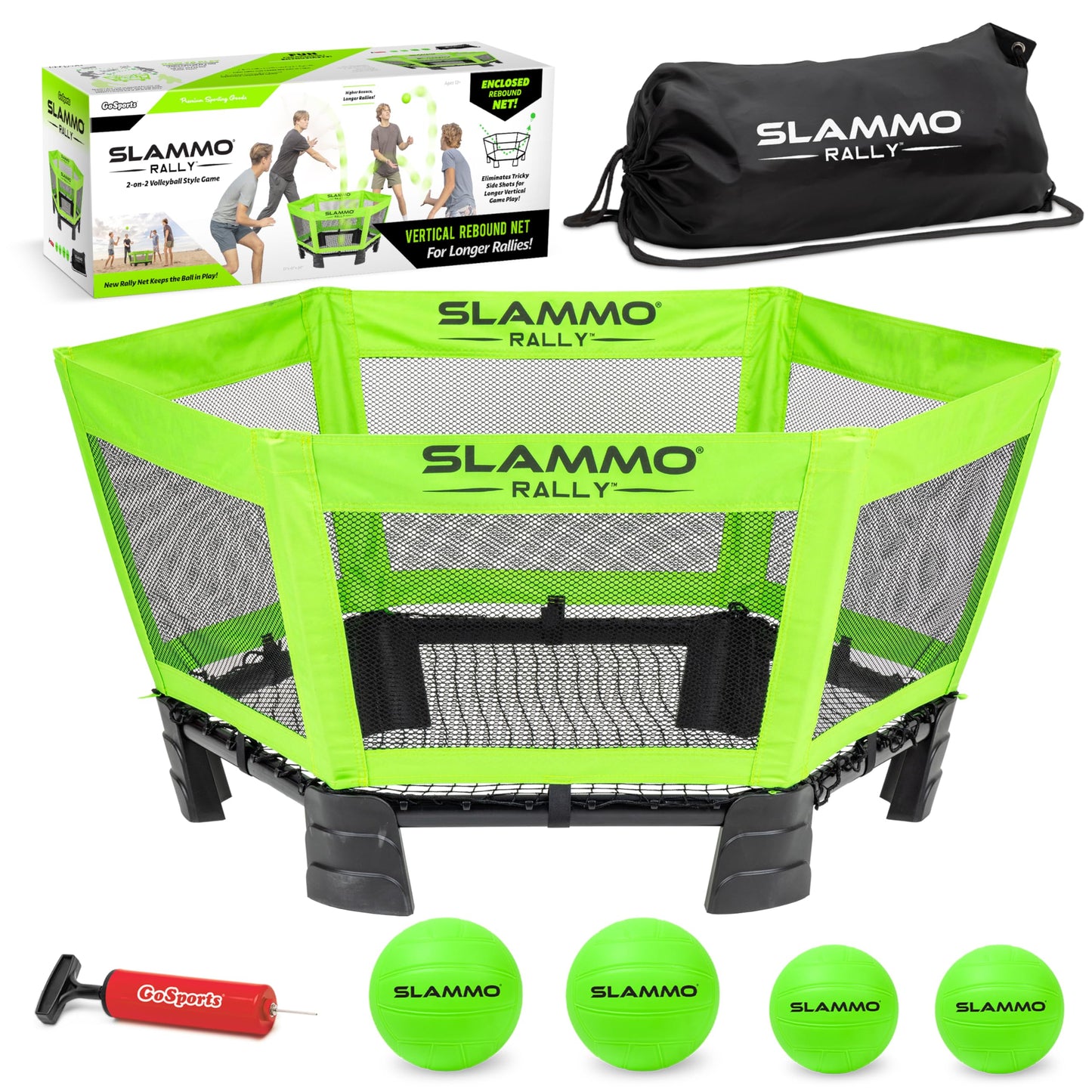 GoSports Slammo Rally Game Set - Roundnet with Longer Rallies