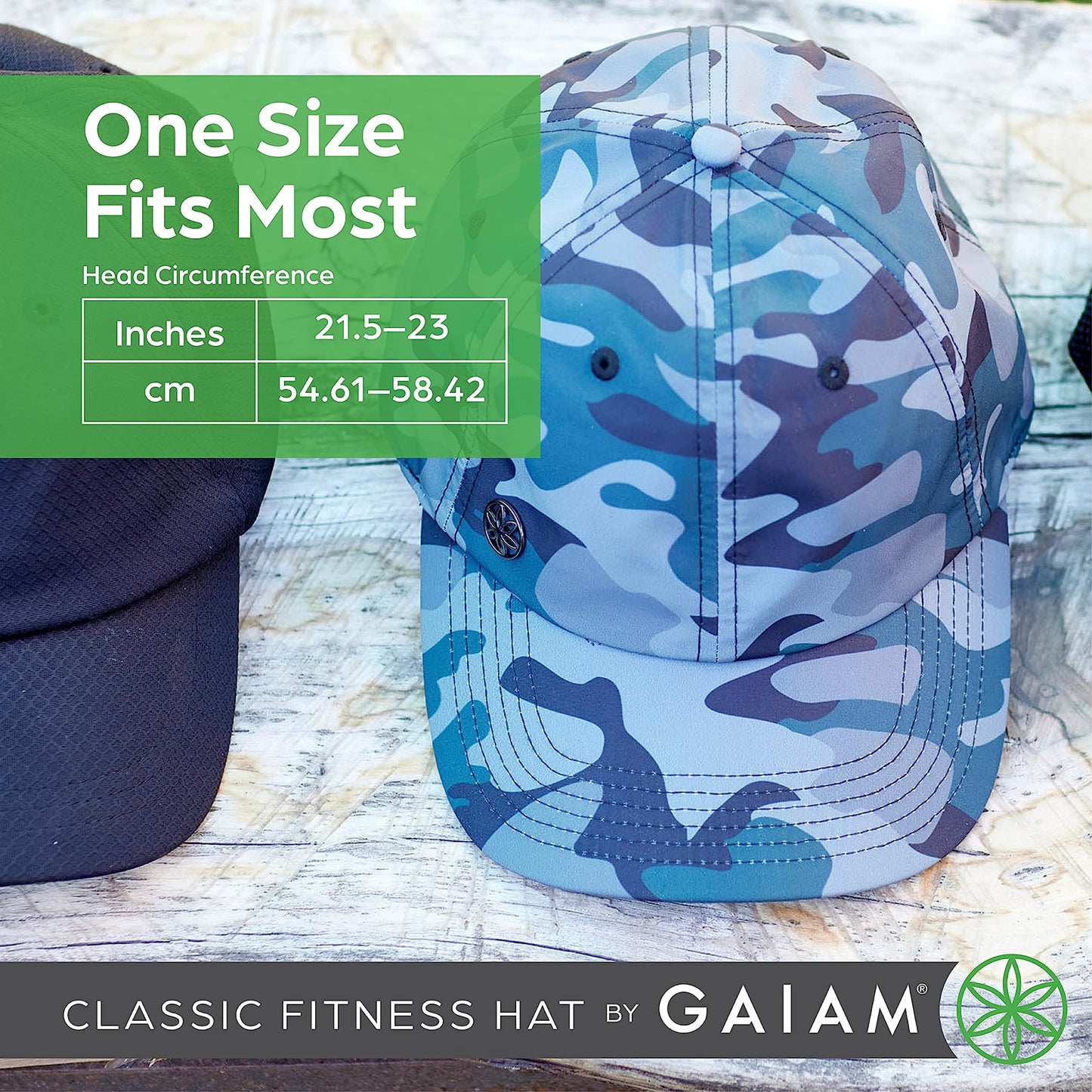 Gaiam Womens Classic Fitness Hat Baseball Cap, Black