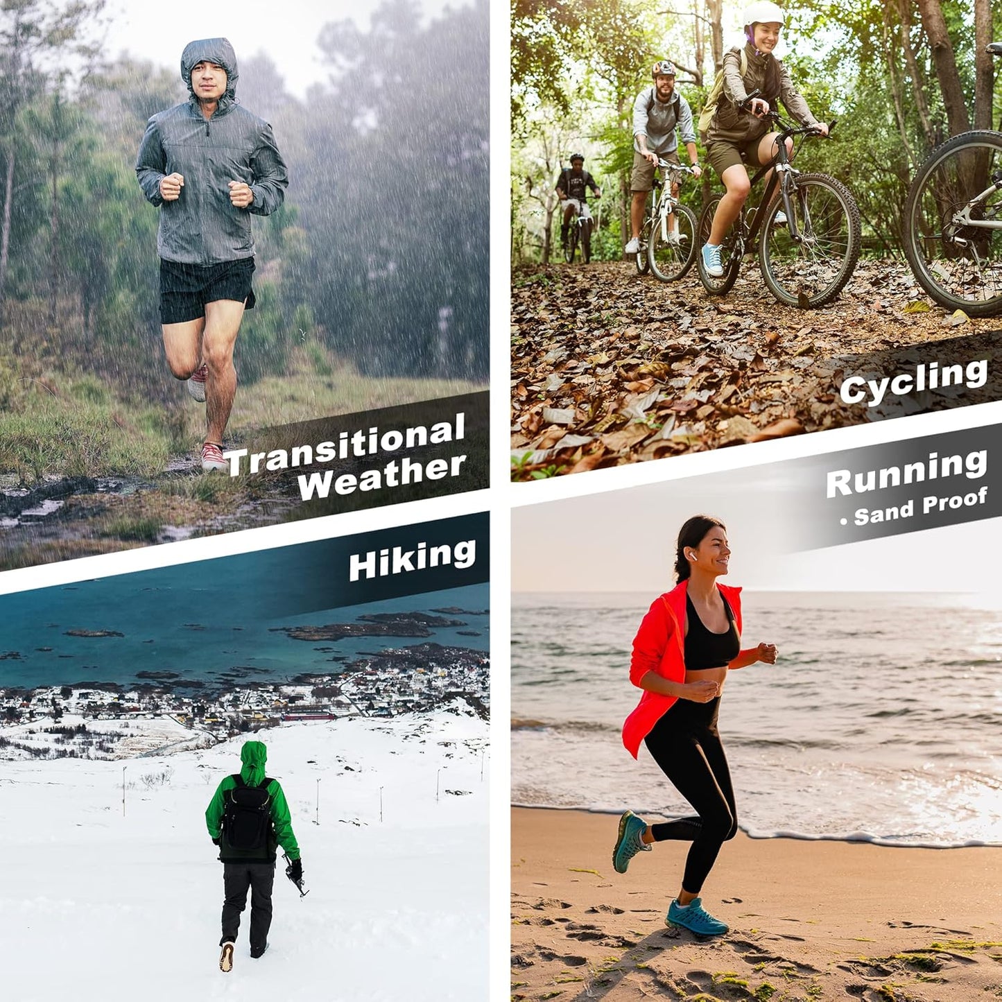 Mountain Waterproof Wool Socks - Breathable Cushioned Hiking & Skiing Crew Socks | Ideal for Winter Activities