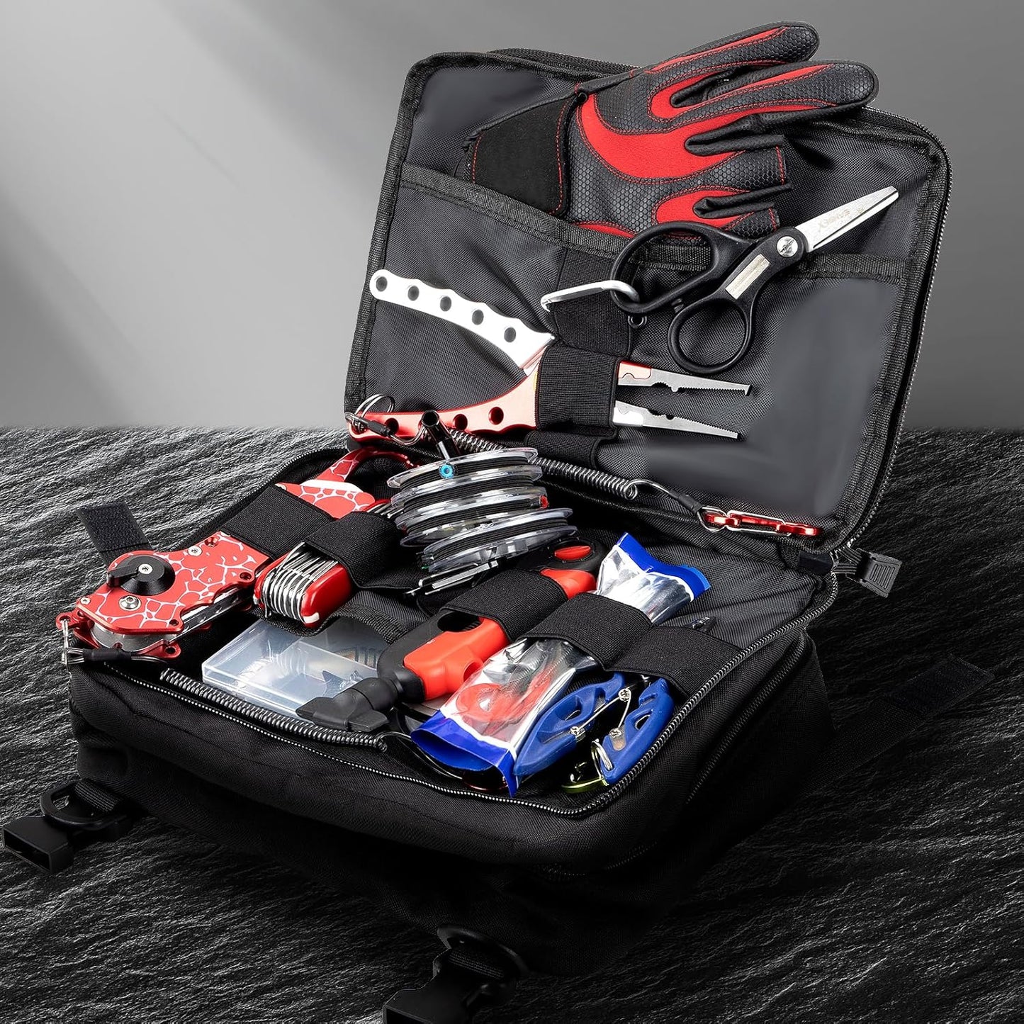 Tactical Molle Pouch - Large Utility Tool Organizer with Expandable Design | Includes Medical Pocket & U.S.A Patch