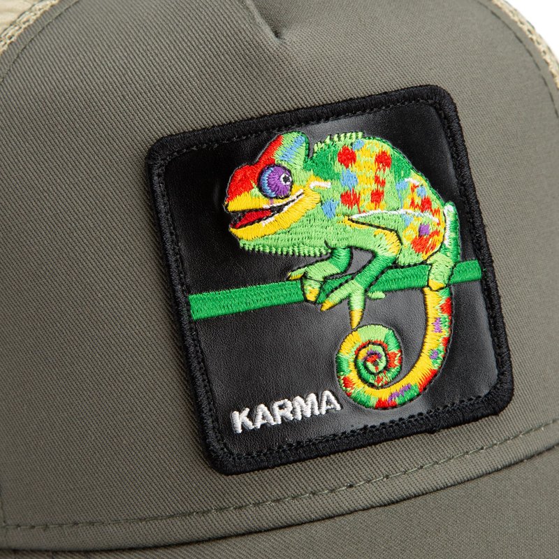 Goorin Karma Chameleon Trucker Hat for Men and Women, Olive, One Size, Unisex