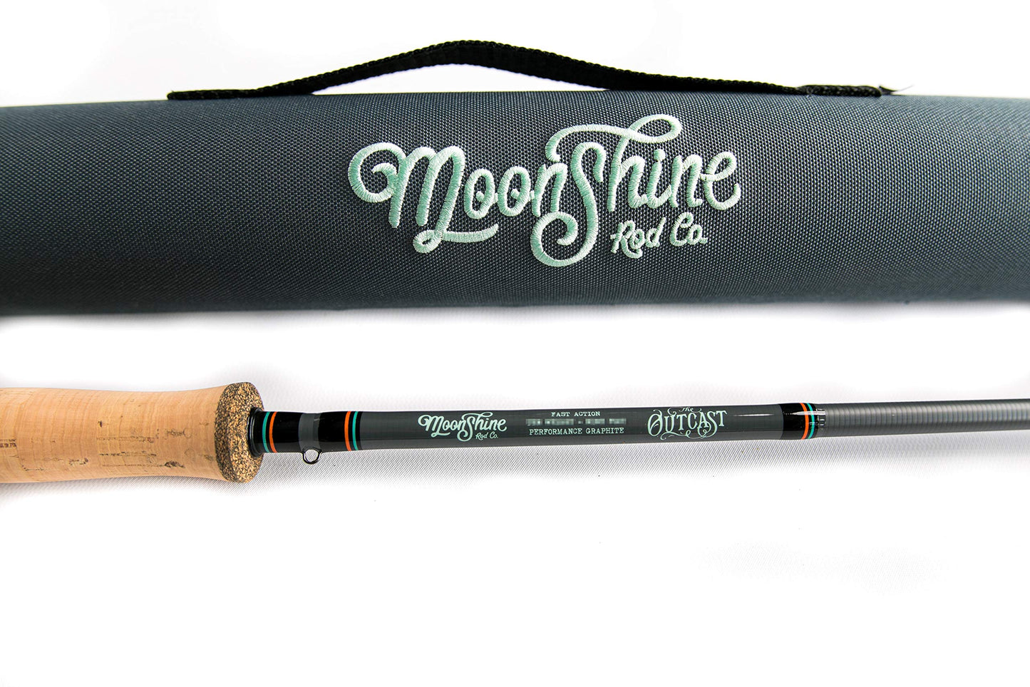 Moonshine Rod Company Fly Fishing Rod with Carrying Case and Extra Rod Tip
