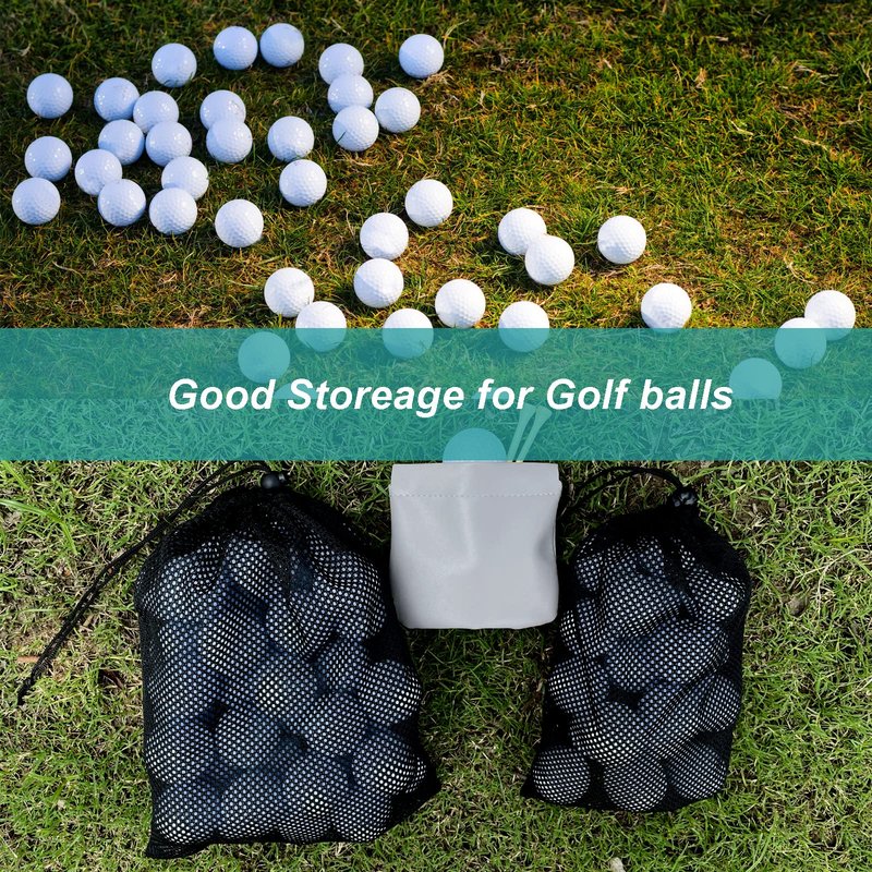 CORECISE Golf Balls Pouch, Drawstring Mesh Bag