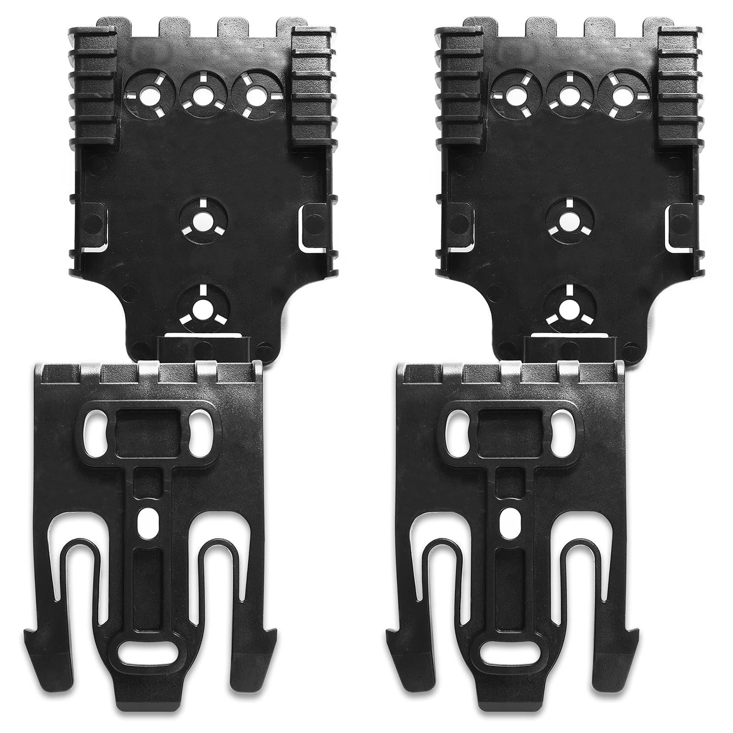 QLS Quick Locking System Kit,Platform Attachment for Duty Holster with Locking Fork & Receiver and Accessories,Black-One Size,2 Pack