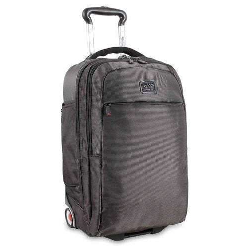 J World New York Bay Business Rolling Backpack, Black, One Size