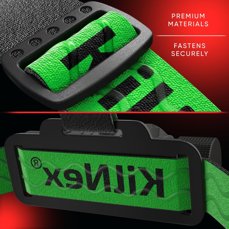 KILNEX Red Light Headlamp - 1100 Lumens White & Red LED | Rechargeable Headlamp, Case and Battery Included, USB Type C Charging | Waterproof IPX8 | Hunting, Camping, Fishing