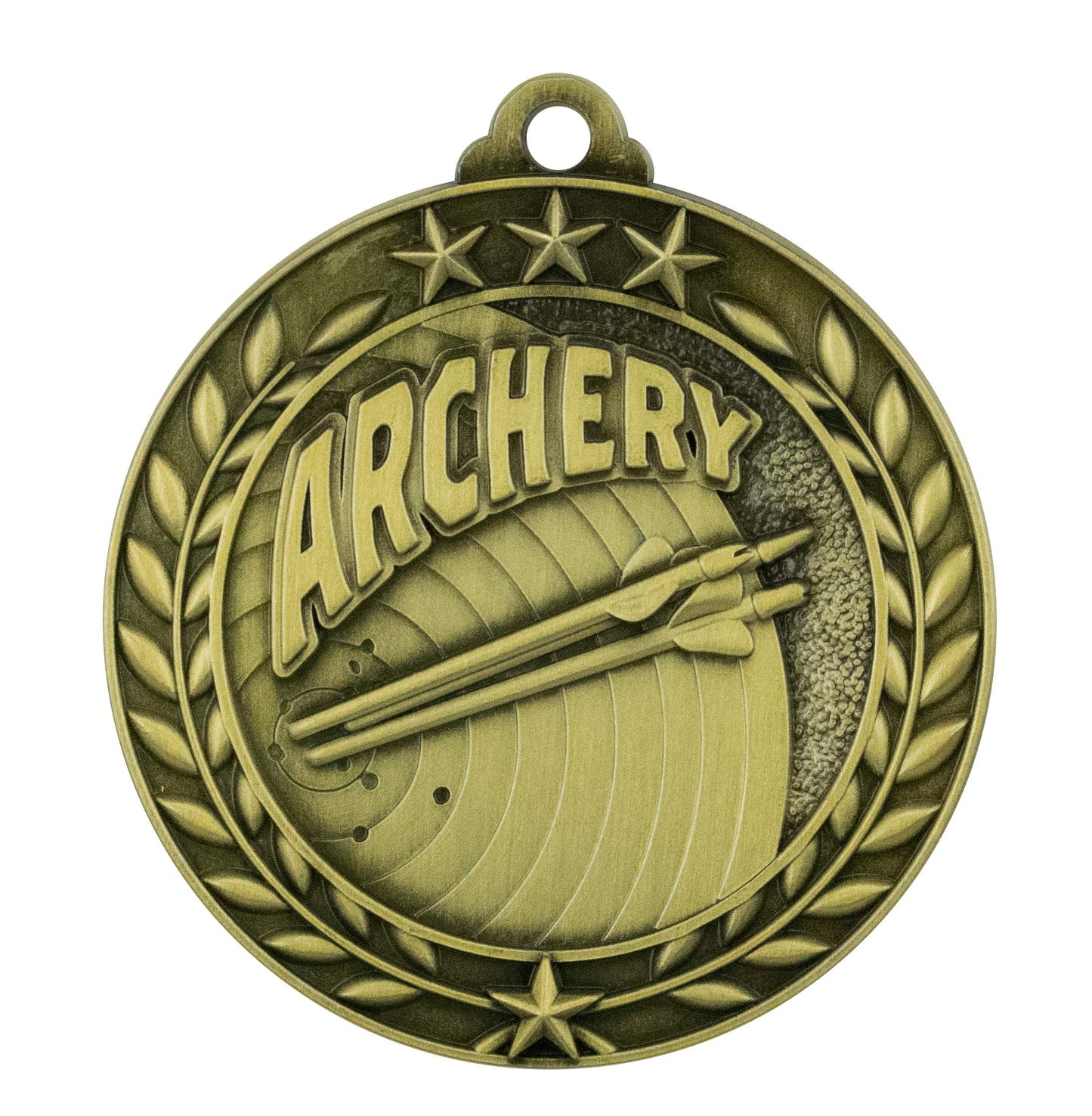 10 Pack Archery Gold Medals Trophy Award with Neck Ribbons WAMG-933