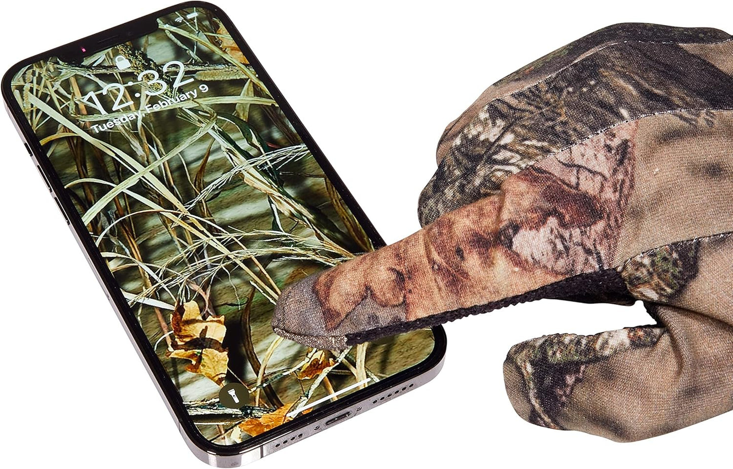 Mossy Oak Camo Hunting Gloves - Lightweight & Durable Jersey Material | Perfect for Outdoor Activities