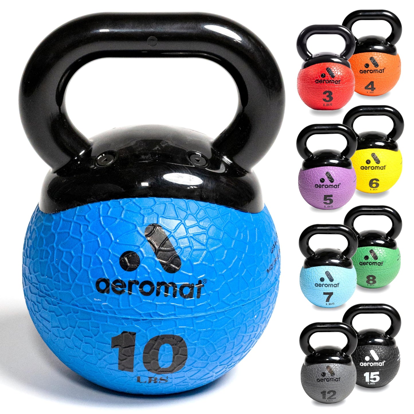 Kettlebell for Men & Women - Kettlebell for Strength Training - 10 Lb Kettle Ball: Your Ultimate Kettlebells for Home Workouts - Blue