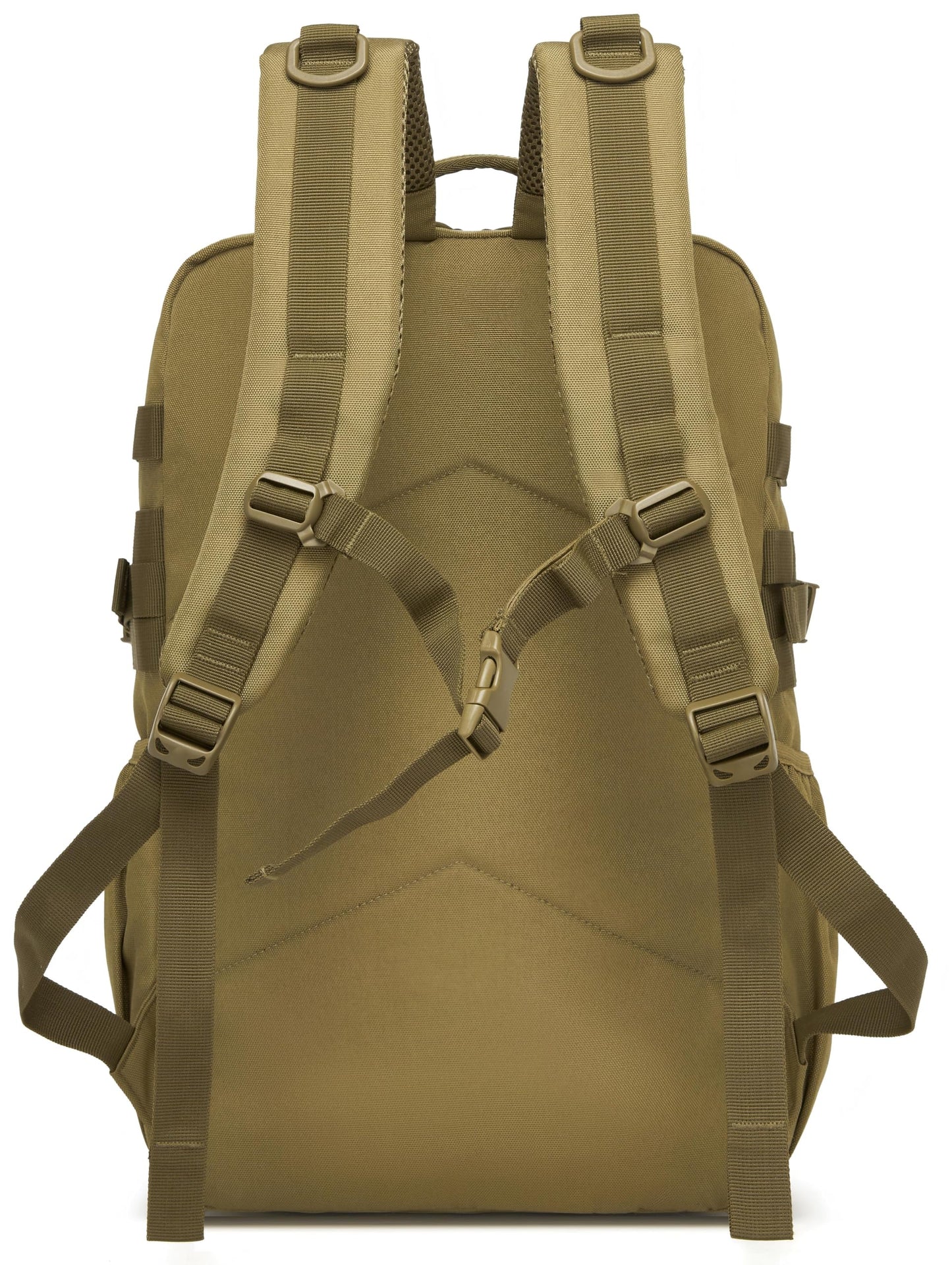 Wotony Military Tactical Backpack for Men Waterproof Daypack 3 Day Assault Pack Molle Bag with Water Bottle Holder (khaki, 35L)