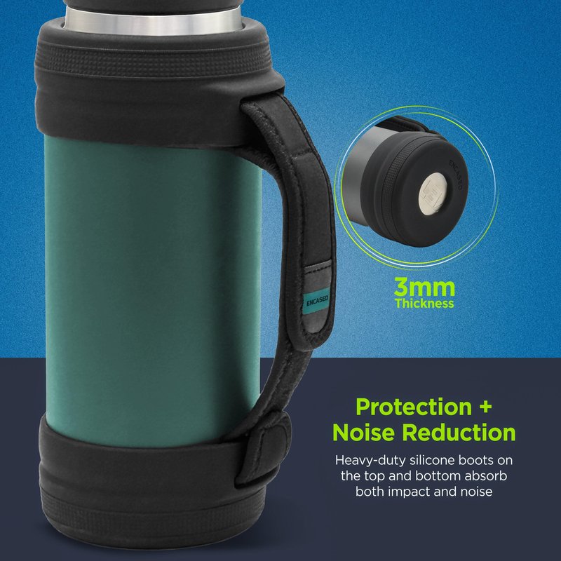 ENCASED Custom Hand Strap Boot Designed for 36oz YETI Rambler - Protective Water Bottle Holder with Adjustable Neoprene Carrying Handle (Only fits YETI Rambler 36oz Models)