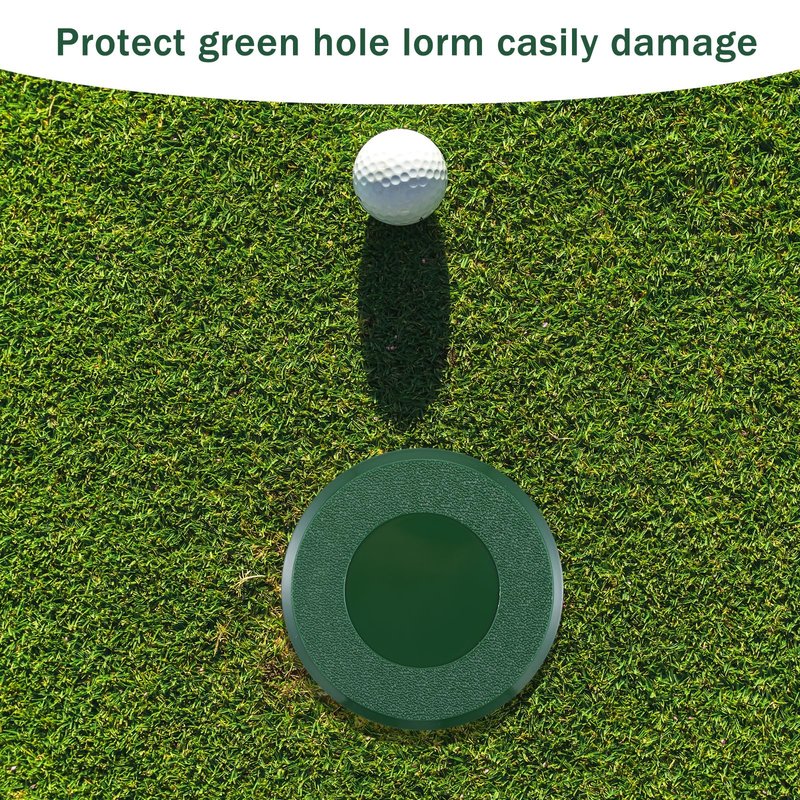 6 Pack Golf Hole Cup Cover Fits Standard 4.25" Aluminum & Plastic Golf Cups Practice Putting Green Hole Cup for Backyard, Garden, and Outdoor Training