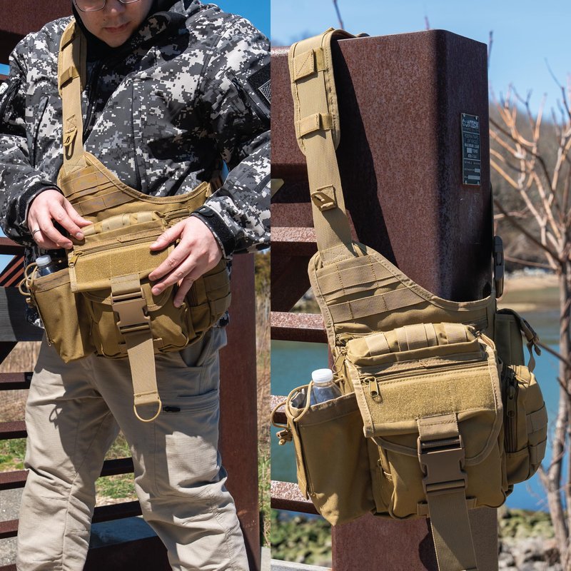 Rothco Advanced Tactical Bag - Durable EDC Shoulder Bag with Discreet Utility Storage, Coyote Brown