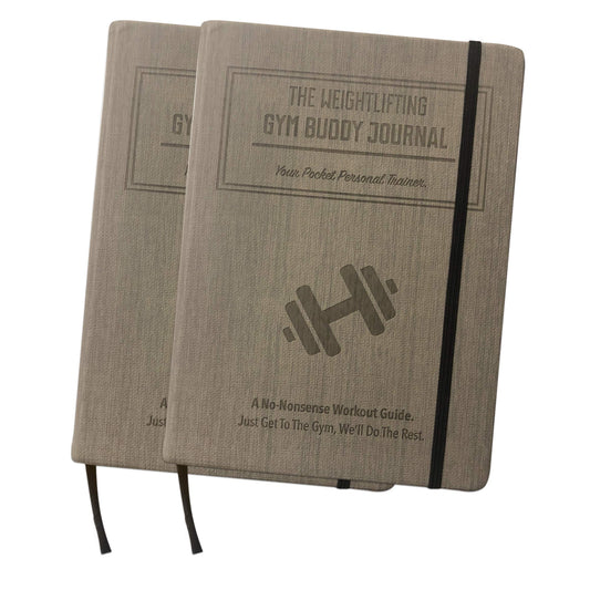 Habit Nest Bundle - 2X The Weightlifting Gym Buddy Journal (Gray).