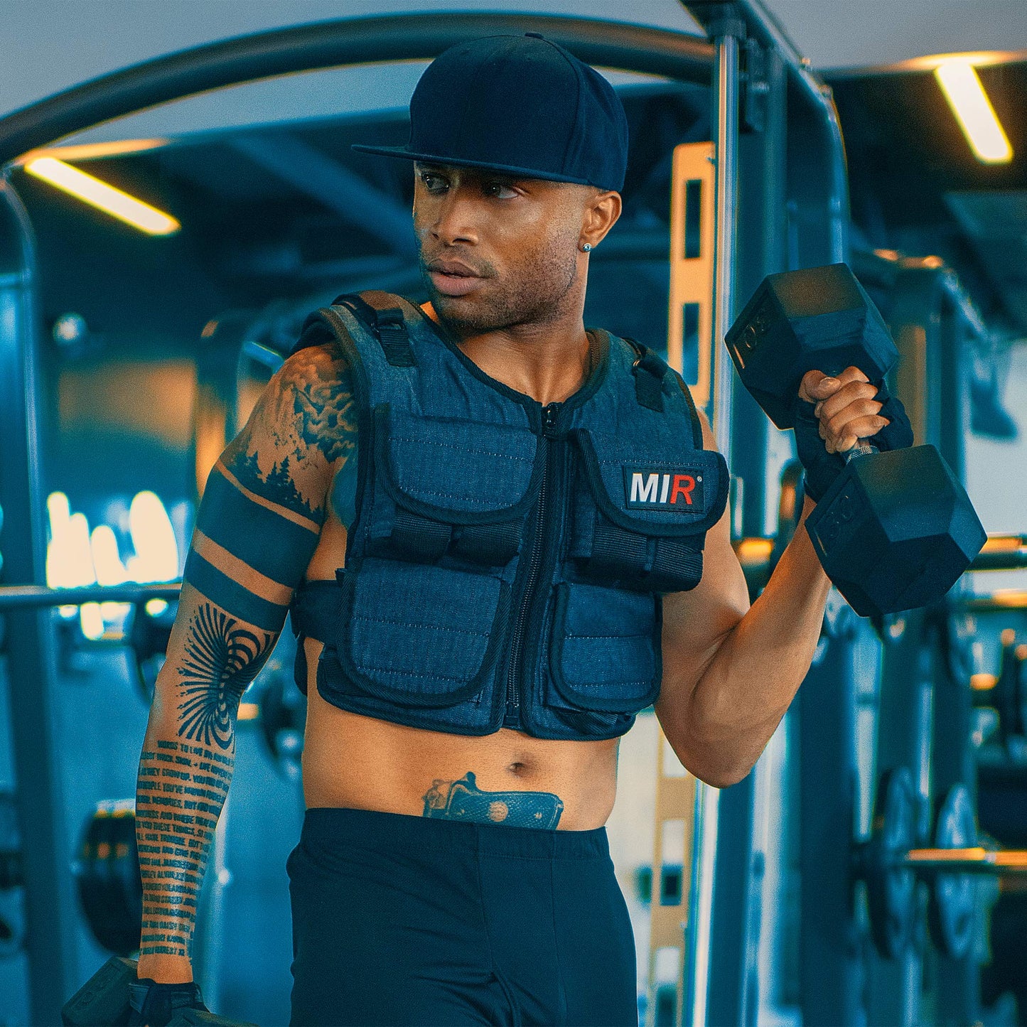 miR Air Flow Weighted Vest with Zipper Option 20lbs - 60lbs (20lbs, with Zipper)