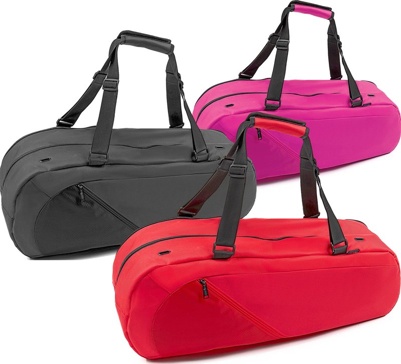 Athletico Tennis Bag and Racketball Bag - Tennis Bags for Women and Men to Hold Tennis Racket, Racquetball Racket, Pickleball Paddles and Other Equipment or Gear (Black)