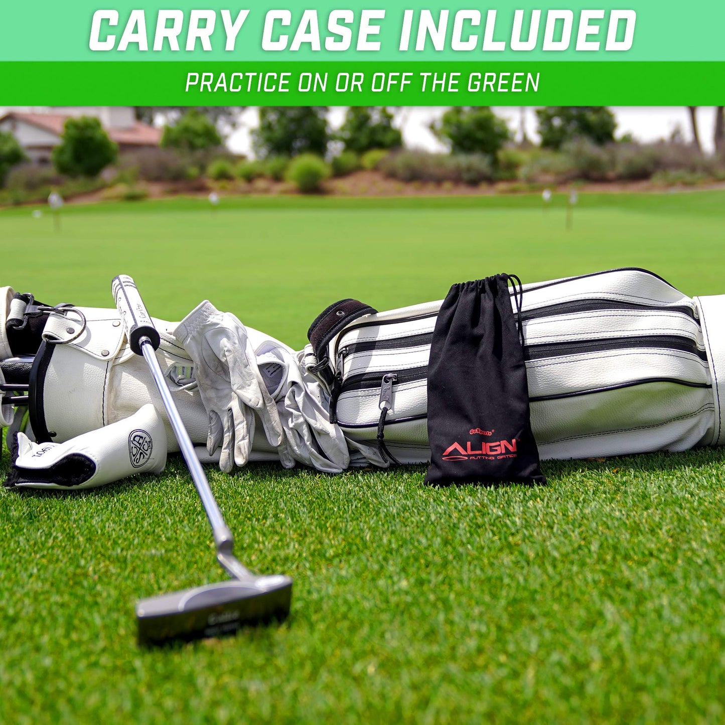 GoSports Align Putting Gates Practice Set: Includes 3 Premium Metal Gates (2 in / 3 in / 4 in) - Use on The Green or at Home!