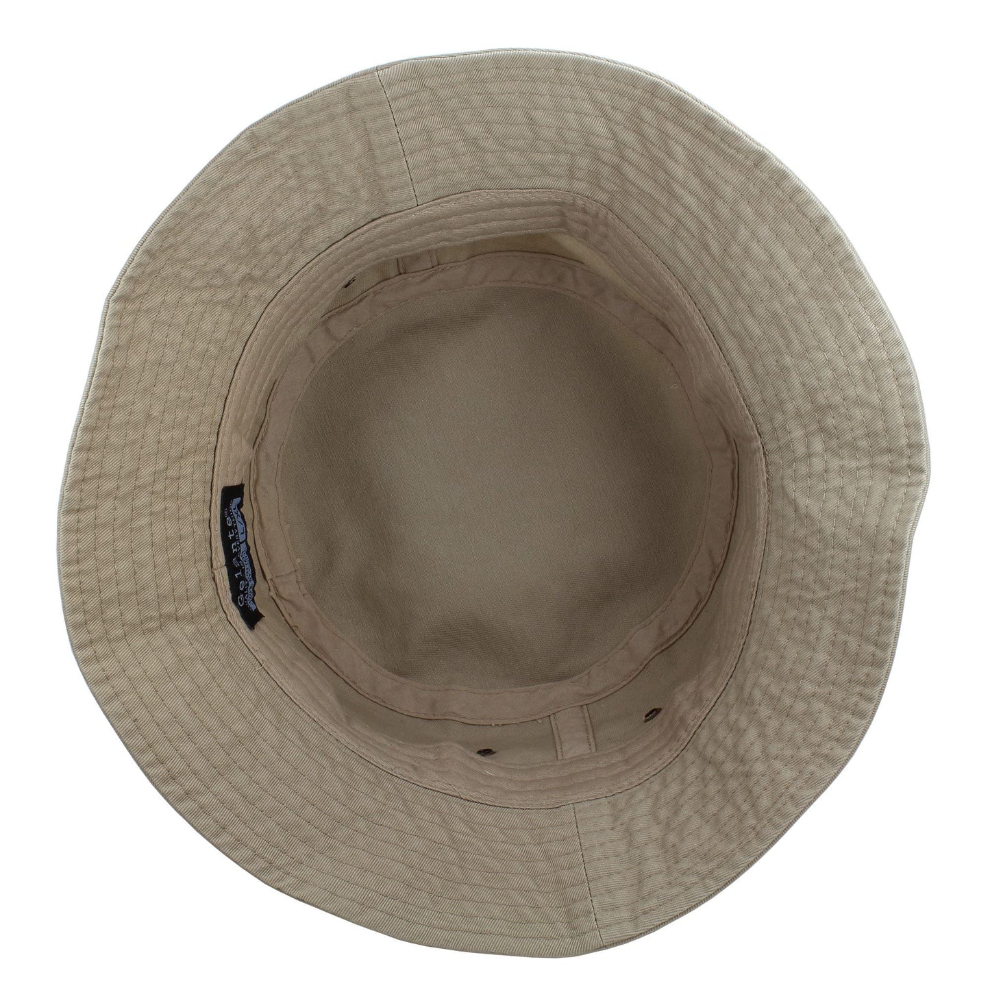 Gelante Solid Color 100% Cotton Bucket Hat for Women and Men Packable Travel Summer Beach Hat 1900-Khaki-L/XL