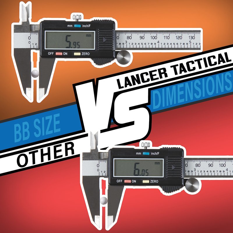 Lancer Tactical Polished Airsoft BBS for Outdoor Field 0.20g-0.32g-Competition Grade, Made in Taiwan, 5050 Count, Outdoor Field Compliant