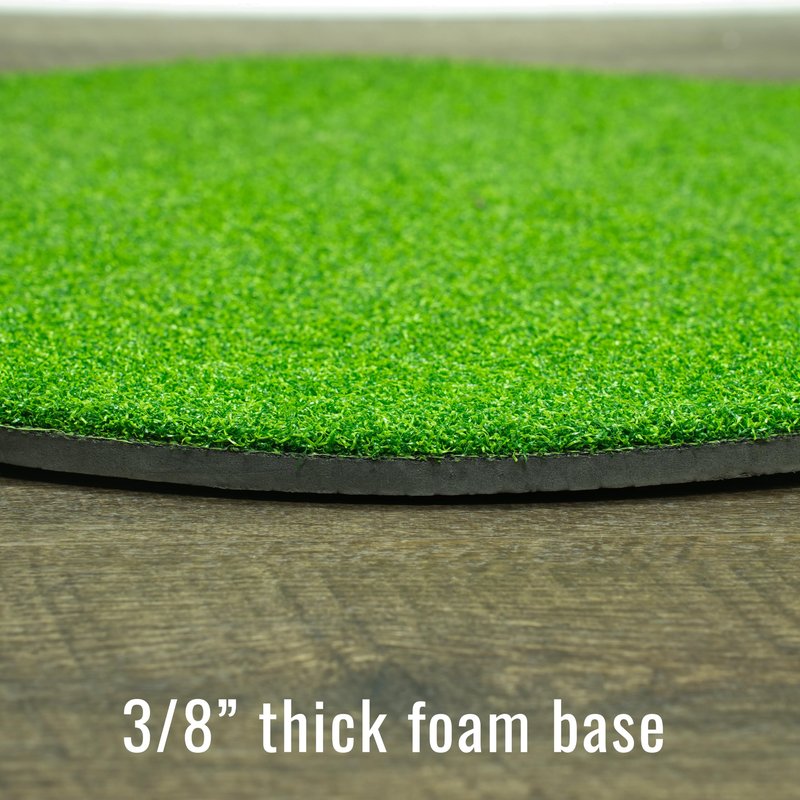 DeadeyeVR Golf Mat for Perfect VR Immersion - Hitting and Putting Grass Mat, Quest Club Attachment VR Accessory, 28" Diameter, 3/8" Thick, Easy Storage, Compatible with Deadeye Golf Club