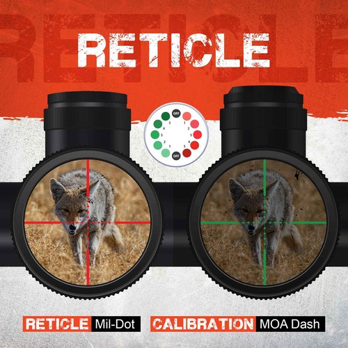 Firefield Barrage 1.5-5X32 Rifle Scope with Red Laser