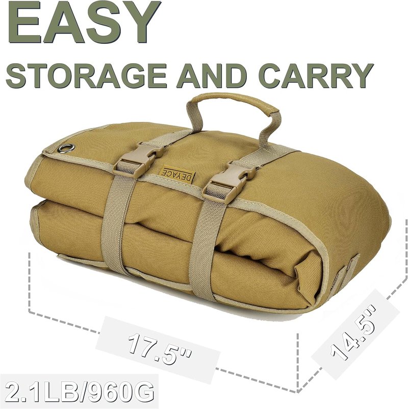 DEYACE Extra Large Portable Shooting Mat - Padded for Comfort | Ideal for Range Shooting & Hunting
