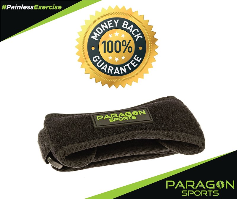 Patella Knee Strap for Running, Fitness, Stairs Climbing/Adjustable Patellar Tendon Support Band for Basketball, Athletics by Paragon Sports/Pain Relief Brace for Jumper's Knee and Chondromalacia
