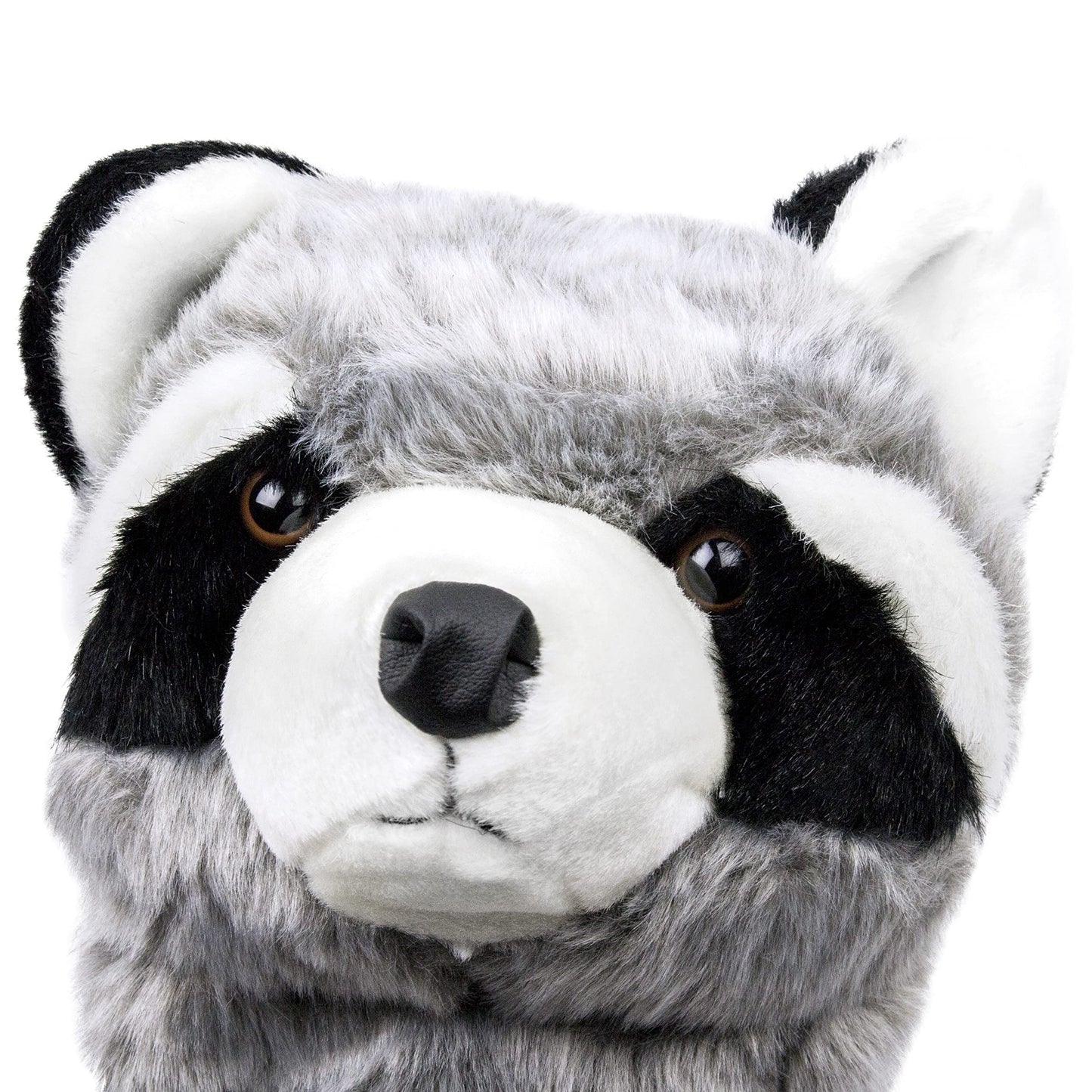 ProActive Sports, Animal Golf Club Head Covers, For Drivers, Cute Novelty Headcover for All Golfers, Plush Material & Clipping Technology, Add Style to Your Golf Bag, Stuffed Raccoon