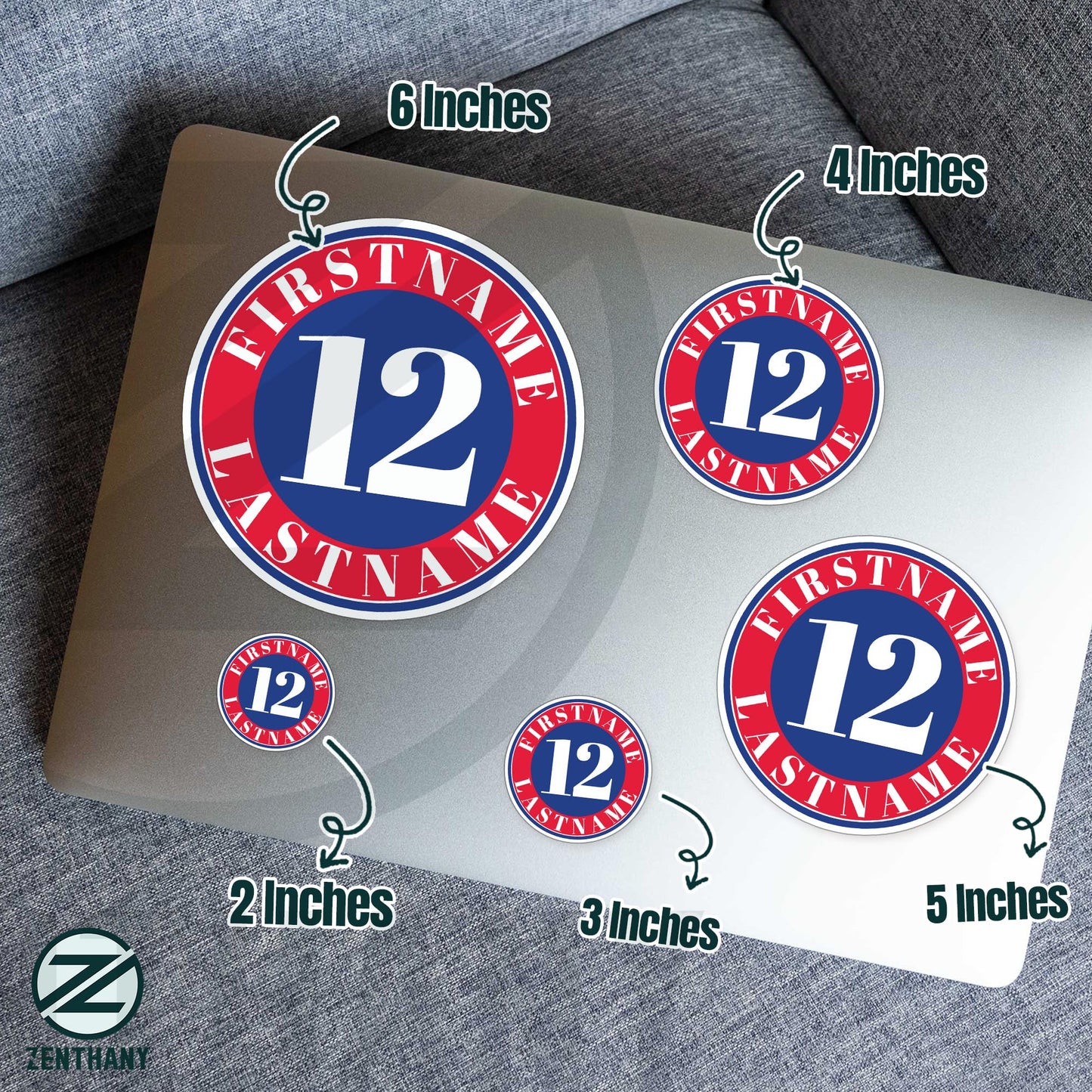 Custom Bat Knob Decals Personalized Name Number for Baseball Softball Sport Waterproof Vinyl Decal Sticker for Laptop Water Bottle Hardhat Gifts for Her Him Adults